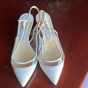 Jimmy Choo Gemma white sandal